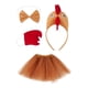 thumbnail image 2 of Conjunto de disfraz de pollo 3D, accesorios para niñas, falda de disfraz de animal para fiesta Marrón, 2 of 9
