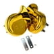 thumbnail image 4 of Bocinas eléctricas Zulema para coche y motocicleta Chapado en oro, 4 of 7
