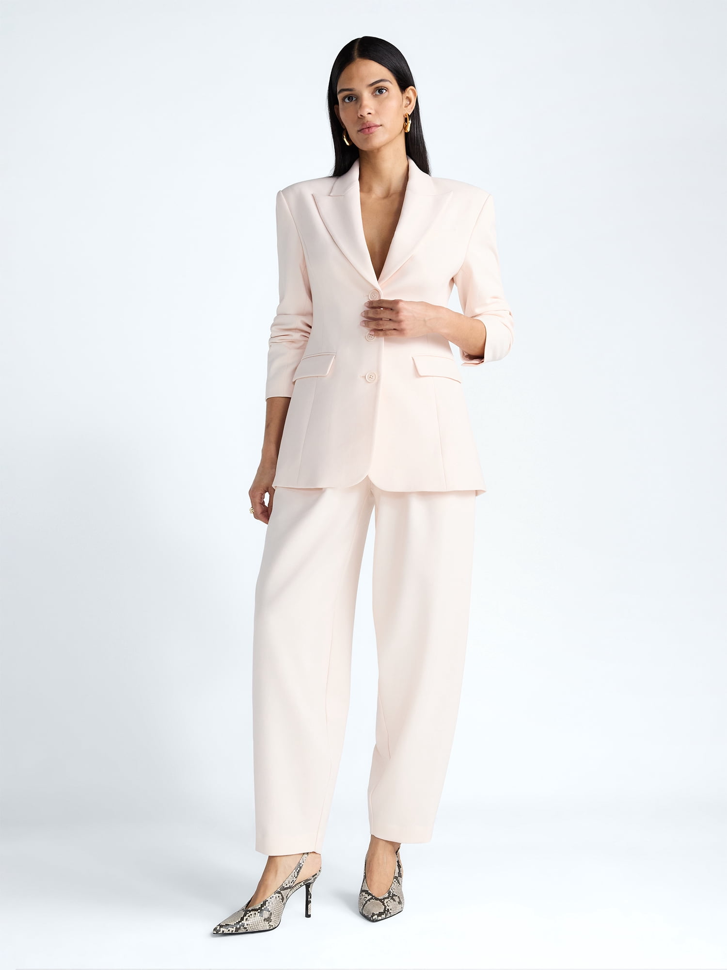 Devil Wears Prada Scoop Collection Women's and Women’s Plus Single Breasted Blazer, Sizes XS-4X