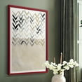 thumbnail image 5 of Neutral Chevron in Red Solid Wood 16 x 20 Framed Print, 5 of 6