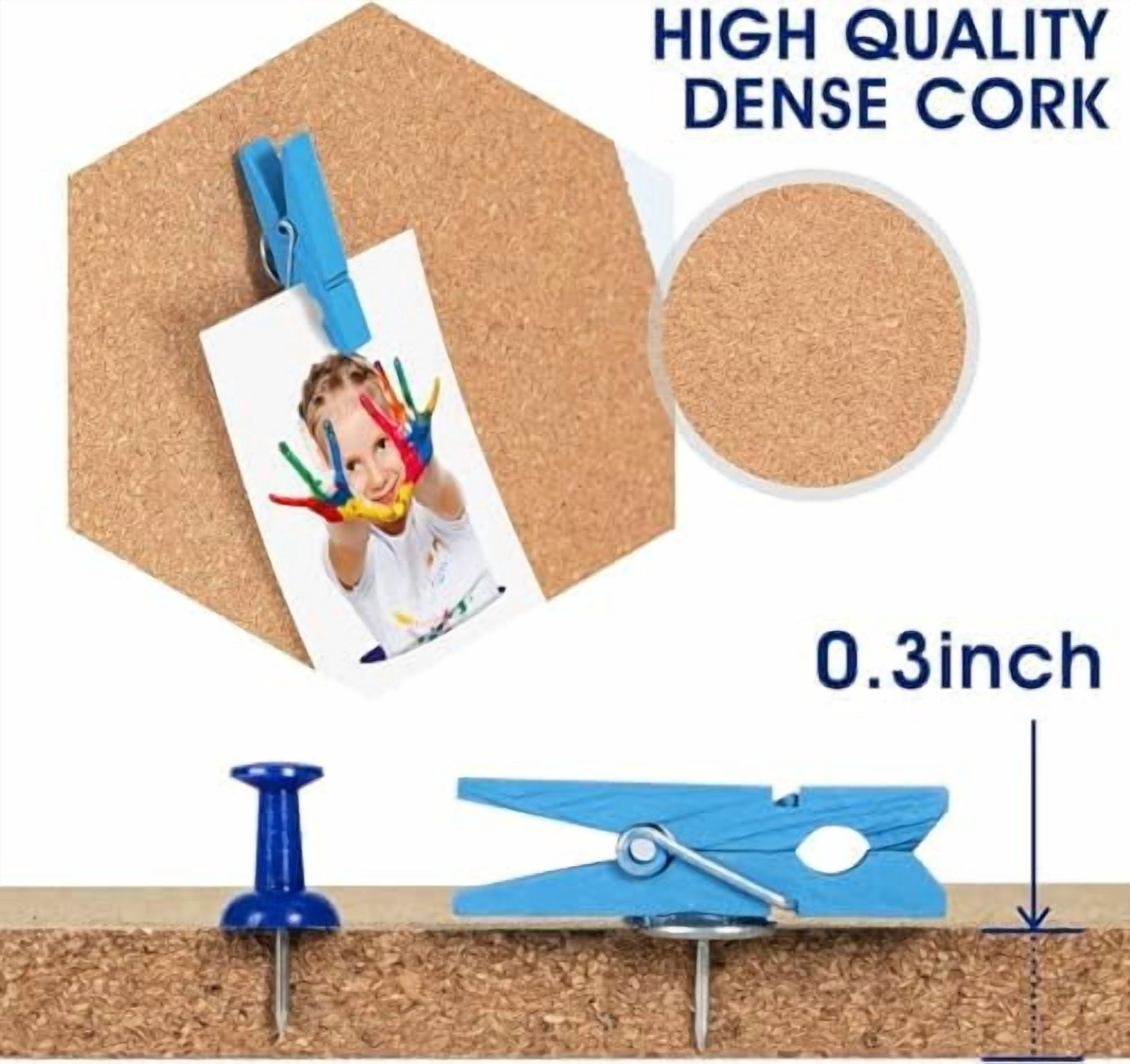 Square Cork Bulletin Board Tiles - Tekola 8Pack Extra Thick 12x12 Inches Cork Board Tiles for Wall for Home Office Decor, Cork Sheet,School Message Board and Decorative Display Boards
