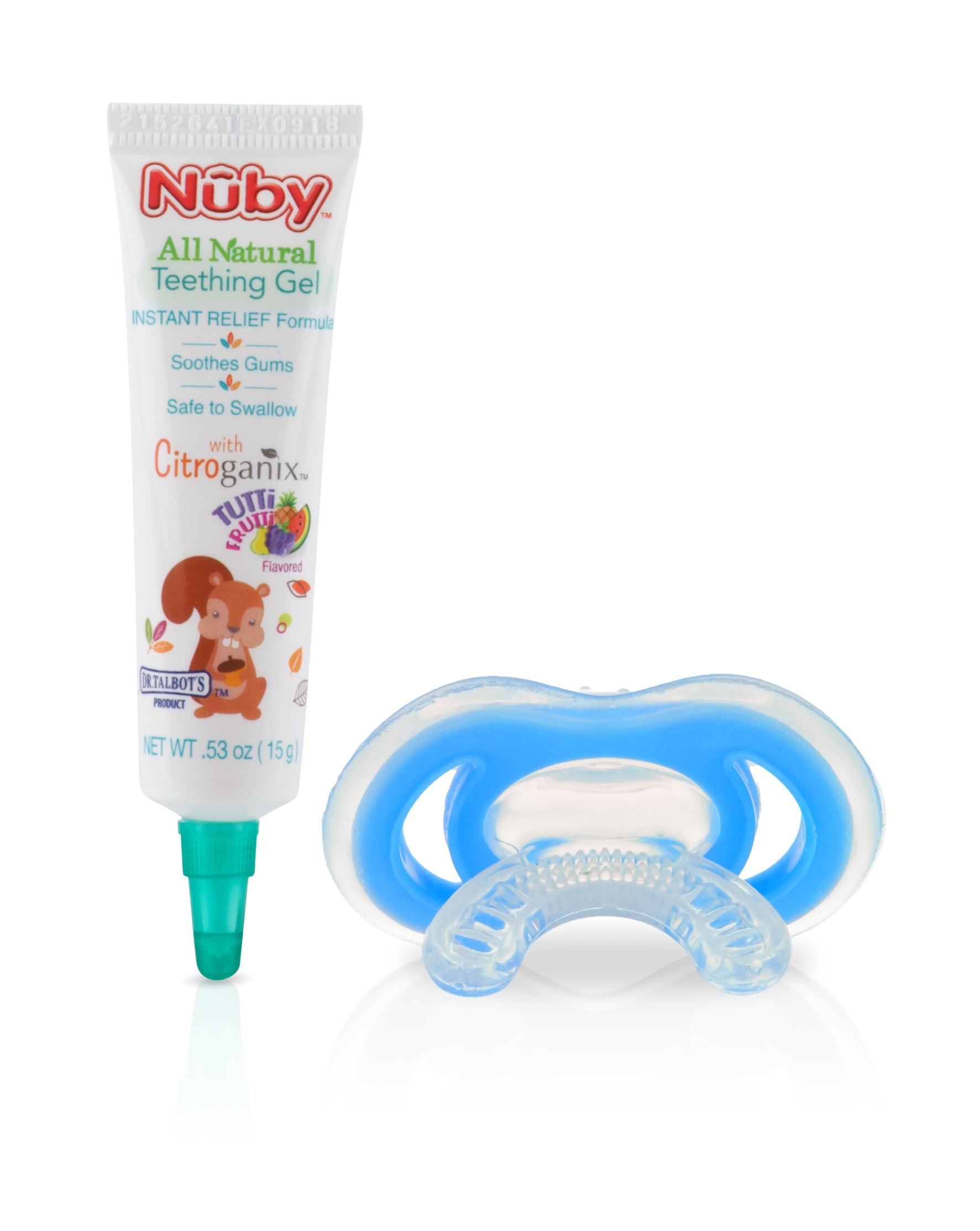 nuby citroganix teething gel with gumeez teether