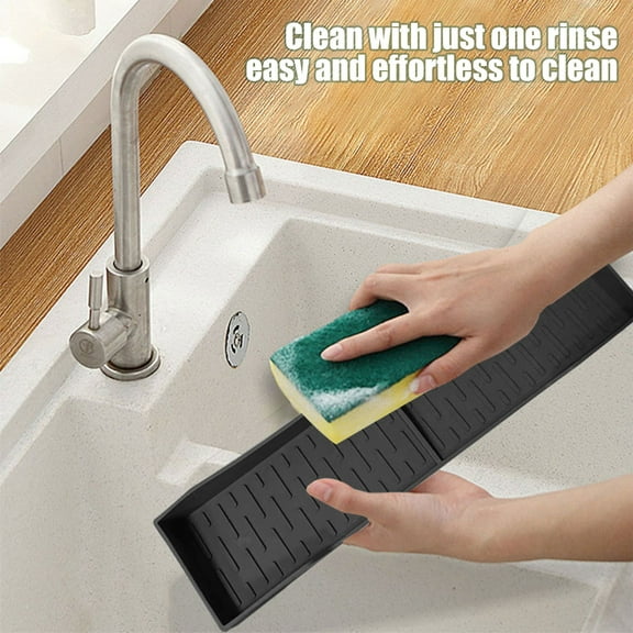 YIHNDIS Stove Silicone Rack Over Back Of Stove Flat Magnet Top Of Stove Kitchen Shelf Stove organizer Above Stovetop Storage (Black,38.5x11x4cm)