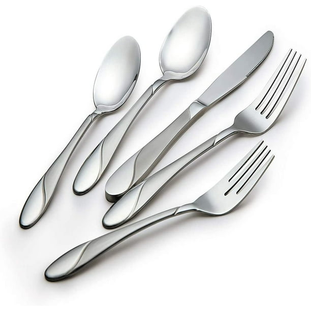 TOYO HOFU 20Piece Flatware Set, Stainless Steel Silverware Cutlery Set