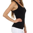 thumbnail image 4 of Sakkas Basics Ribbed Racerback Cami Tank Top - Black - One Size, 4 of 4