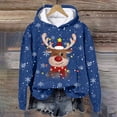thumbnail image 6 of Futezty Christmas Sweatshirts for Women Novelty Funny Santa Xmas Tree Graphic Pullover Tops Loose Casual Fleece Shirts, 6 of 6