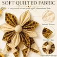 thumbnail image 4 of Large Patchwork Bow Sewing Kit, Farmhouse Fabric Folded Flower | Door Hanging Craft Set, Pre-Cut Fabric Strips, DIY Craft Supplies, Gift for Adults Front Door Wall Window Porch, 4 of 7