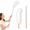 white wool-1, variant on Extendable Ostrich Duster 27-94 Inch ning Extension Pole Reusable For High Ceilings Fans Blindsniture Interior & Roof Dusting(one Pack)