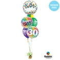 thumbnail image 3 of 18 inch Birthday Rainbow Confetti Qualatex Foil Mylar Balloon - Party Supplies Decorations, 3 of 4