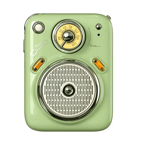 Mini Radio Speakers Bluetooth Wireless Mini Portable Mini Cute Speakers for Girls Birthday Presents Gift Green