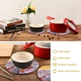 thumbnail image 6 of GZHJMY Prague at Christmas Trivets Pot Holders Set of 2, Hot Pads, Table Mats,Placemats Set for Cooking and Baking, Cotton Braided Hot Pads, 7.09"+9.45", 6 of 7