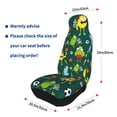 thumbnail image 4 of Yiaed Sport Monster Print Car Seat Covers,Universal Auto Seats Protector Fits for Car,SUV Sedan,Truck,Automotive Seat Covers & Accessories(Two packs), 4 of 7