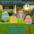 thumbnail image 6 of Fun Express 4 Pieces Religious Easter Egg Yard Signs, Easter Party Decor, 6 of 6