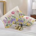 thumbnail image 2 of Lumbar Pillow Covers 20x12 Inch Set of 2, Spring Floral Waterproof Outdoor Pillow Covers, Pink Tulip Summer Botanical Rustic Decorative Cushion Pillowcases for Couch, Sofa, Bed, Garden, Patio, 2 of 9