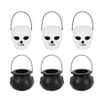 thumbnail image 1 of 6 mini cubos de dulces de Halloween, soportes para teteras, tazas, tarros, juguetes para niños con asa cubo de terror de brujas, 1 of 9