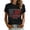 Black, variant on FASHOFT 250th Anniversary Usa Shirt for Women Patriotic 4th of July T-Shirts Independence Day Graphic Tees Black L
