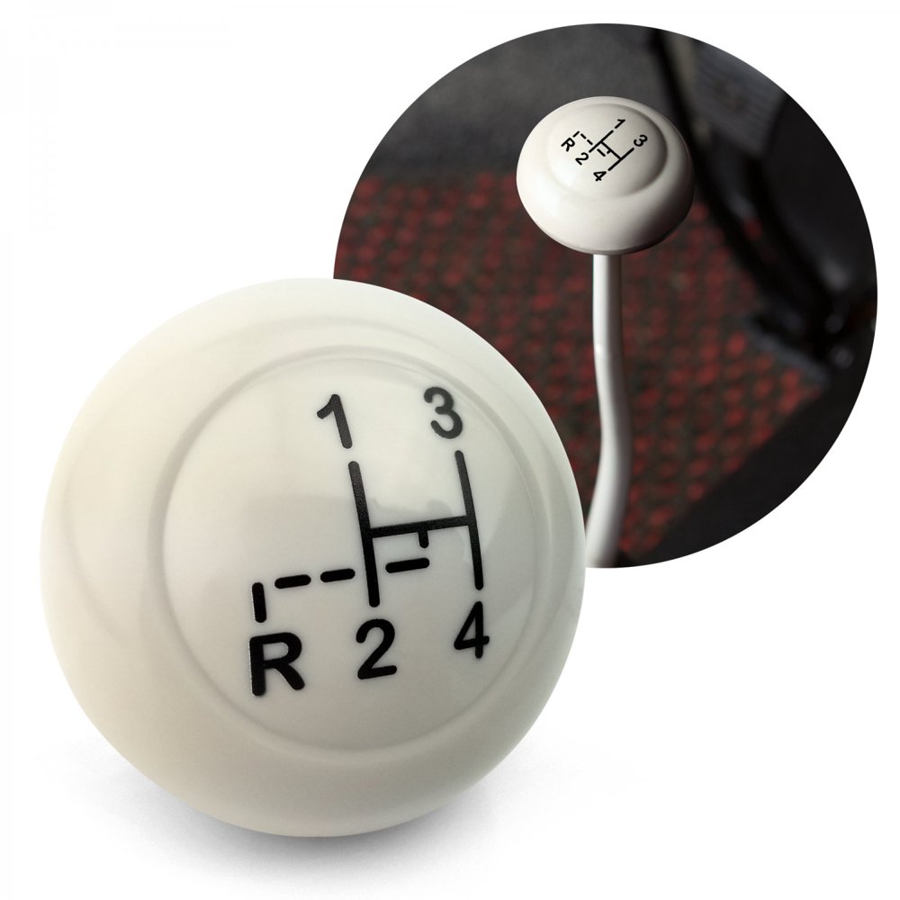 KaferLab 788116 Ivory 4Speed Shift Pattern Gear Shift Knob M10 VW Bus