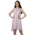 thumbnail image 1 of Moomaya Printed Tunic Tank Dress Swing Dress Halter Neck Mini Summer Dress, 1 of 4