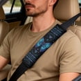 thumbnail image 5 of Xixirimido Dream Catcher Butterfly Print Leather Seat Cover Front Seats Only, Universal Fit Auto Front Seat Covers for Sedan Van SUV Truck 5 Pcs Set with Seatbelt Covers & Center Console Cover, 5 of 8