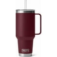 thumbnail image 3 of YETI Rambler Tasse en Paille 42 oz, Isolée sous Vide, Acier Inoxydable, Rouge Vigne Sauvage, 3 of 8