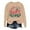 Khaki, variant on Womens Christmas Tops Fashion Festive Christmas Print Round Neck Womens Holiday Clothing,Black,XL