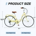 thumbnail image 2 of 7 Speed, Steel Frame, Multiple Colors 26 Inch Ladies Bicycle, 2 of 6