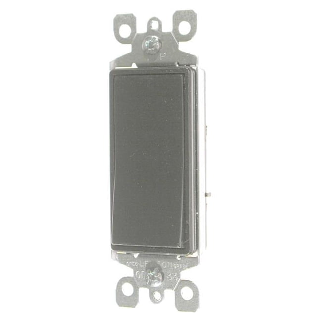Leviton Mfg R60-05603-0DS Décoration de Qualité Résidentielle Marron Interrupteur Silencieux 3 Voies R