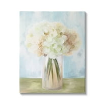 Stupell Industries Muted Hydrangea Bouquet Botanical & Floral Painting Gallery Wrapped Canvas Print Wall Art, 16 x 20