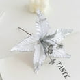 thumbnail image 3 of Christmas Flower High Simulation Ornamental Realistic Xmas Artificial Plant Cloth Flower for Party, 3 of 3