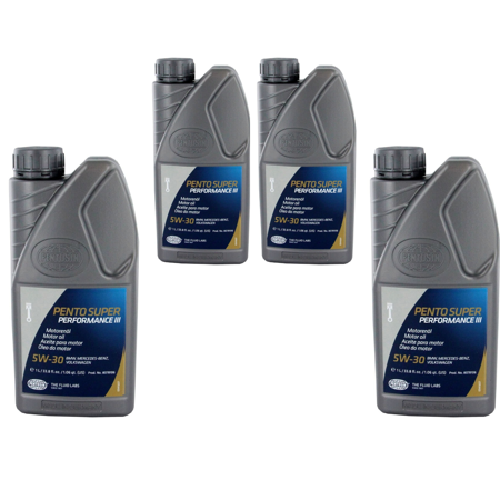 PENTOSIN 8078106 Super Performance III SAE 5W-30 Synthetic Motor Oil Pack of 4