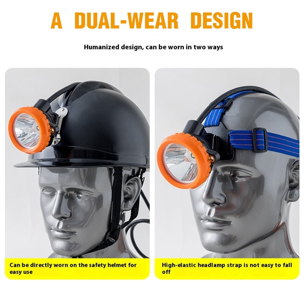 Waterproof Safety Mining Light Coal Mine Head Lamp Underground Head Flashlight Lamp Decorations ()