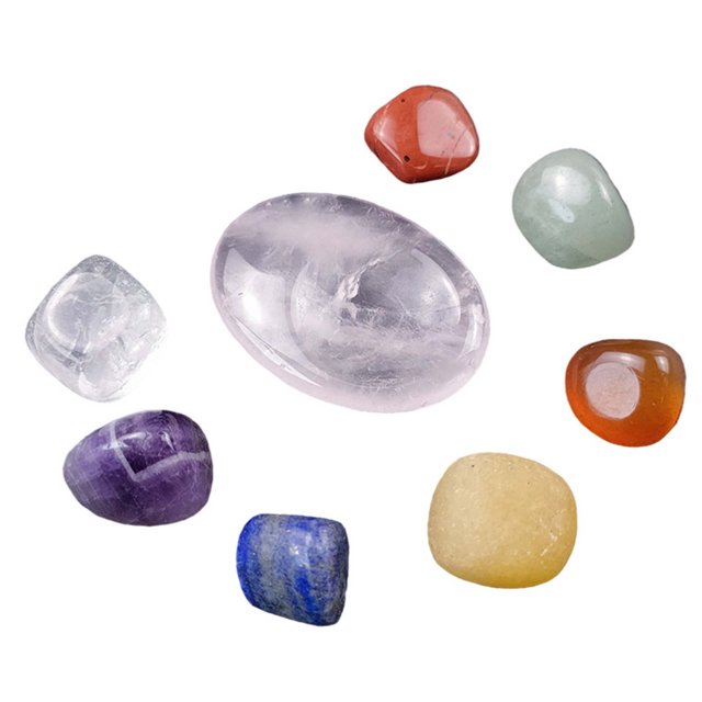 Chakra pulgar raspado tablero colorido traje ojo rodolita polvo cristal Yoga piedra Wmkox8yii qwyer310