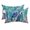 Turquoise Dark Blue, variant on Coastal Animals Outdoor Pillows for Chaise Lounge Chair Waterproof Lumbar Pillows with Insert&Adjustable Strap Beach Headrest Pillow Watercolor Sea Turtle Seahorse Jellyfish Coral Pool Pillow 11"x16"