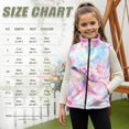 thumbnail image 7 of Pzuqiu Turtle Girl Outerwear Vest 7-8 Fall Outfits Fashion Clothing Casual Versatile Winter Lightweight Sleeveless Fleece Jacket with Pocket Full Zip Stretchy for Young Girls, 7 of 7
