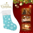 thumbnail image 4 of GZHJMY Christmas Stocking, Personalized Christmas Snowflake Large Candy Stocking Hanging Gift, Xmas Stockings Decoration 1 PCS for Family Holiday Party Ornaments Decor Fireplace, 4 of 7