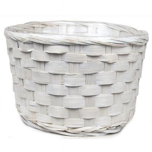MDR Trading AI-2030WW-Q01 12 x 4 in. White Wash Woven Basket