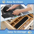 thumbnail image 4 of 1 Pc 45x30cm Direct Bar Mat Non-slip Dish Drainer Mat For Bar Cocktail Kitchen, Suitable For Bar Or Home Use, Used For Fixing Wine Glasses, 4 of 5