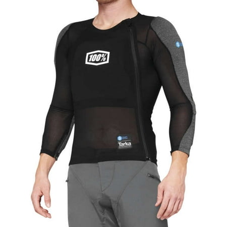 100% Tarka Long Sleeve Body Armor - Black  Medium
