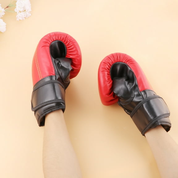 Supvox Adult Boxing Gloves with Punch Mitts Breathable Waterproof PU for ring