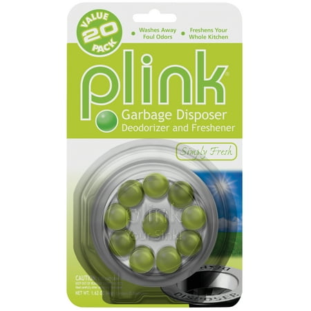 Plink Garbage Disposer Cleaner and Deodorizer, Simply Fresh Scent, Value Pack of