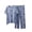 Blue, variant on Women Modal Short Sleeve Round Neck Polka Dot Pajama Set With Built-In Bra Plus Size Soft Fabric Breathable Stretchable Loose Fit Casual Loungewear Generous Fit Pack of 2