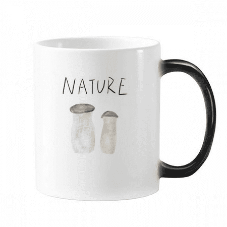 

Natural Mushroom island Painting Mug Changing Color Cup Morphing Heat Sensitive 12oz