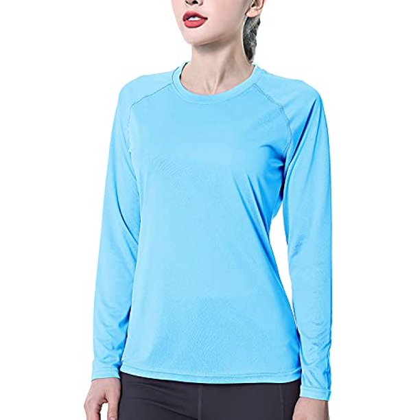 Women S Upf50 Long Sleeve Uv Sun Protection Shirts Quick Dry Rash Guard Swim Outdoor T Shirt For Fishing Running Workout Blue Walmart Com Walmart Com Women S Upf50 Long Sleeve Uv Sun Protection Shirts Quick Dry Rash Guard Swim Outdoor T Shirt For Fishing Running Workout Blue Walmart Com Walmart Com