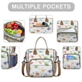 thumbnail image 2 of Alphabet Dinosaur Names Chart Pattern Womens Lunch Box for Work,Insulated Large Lunch Bag for Tween and Teen,Loncheras Para Mujer,Leakproof Adult Lunch Bag for Work,Beach,Travel,Picnic,Camping, 2 of 7