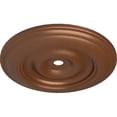 thumbnail image 3 of 44 1/2"OD x 4"ID x 4 "P Classic Ceiling Medallion (Fits Canopies up to 8 1/4"), Hand-Painted Polished Copper, 3 of 6