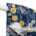 thumbnail image 4 of Swag Valance Curtains for Windows, Lemon Bird Light Filtering Kitchen Curtains with Rod Pocket, Blue Yellow Pastoral Flowers Plant Summer Window Treatment Valances for Living Room, 36x63 - 2 PCS, 4 of 9