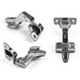 thumbnail image 3 of Berta 45 Degree Soft/Self Close Full Overlay Frameless Corner Cabinet Hinges with Screws (4 Pack), 3 of 7