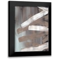 thumbnail image 1 of Lee, Judson 15x18 Black Modern Framed Museum Art Print Titled - White and Tan Strokes II, 1 of 5