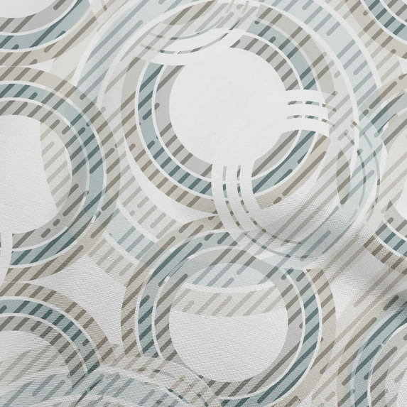 oneOone Cotton Poplin Light Gray Fabric Geometrical Sewing Craft Projects Fabric Prints By Yard 56 Inch Wide