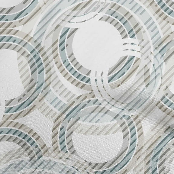 oneOone Georgette Viscose Light Gray Fabric Geometrical Dress Material Fabric Print Fabric By The Yard 42 Inch Wide